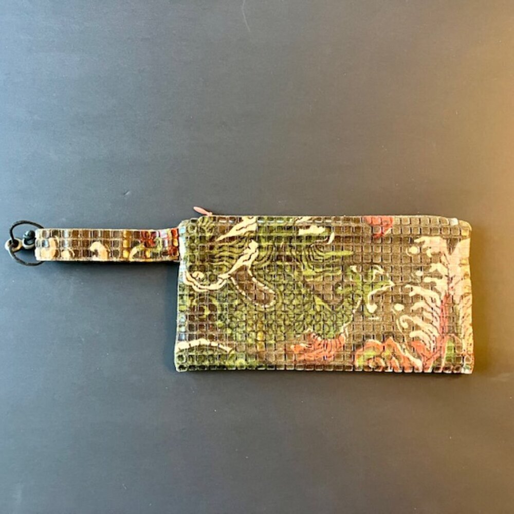 Amy Chan patterned wristlet
